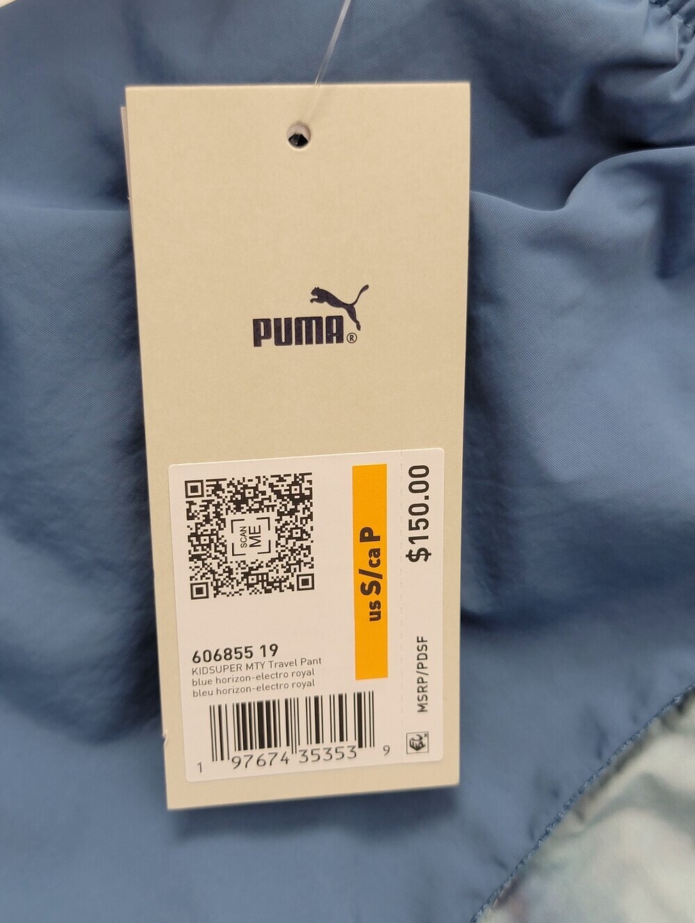 PUMA KidSuper CF Monterrey Travel Pants Mens Size Small Blue Liga MX $150 New - Picture 5 of 15
